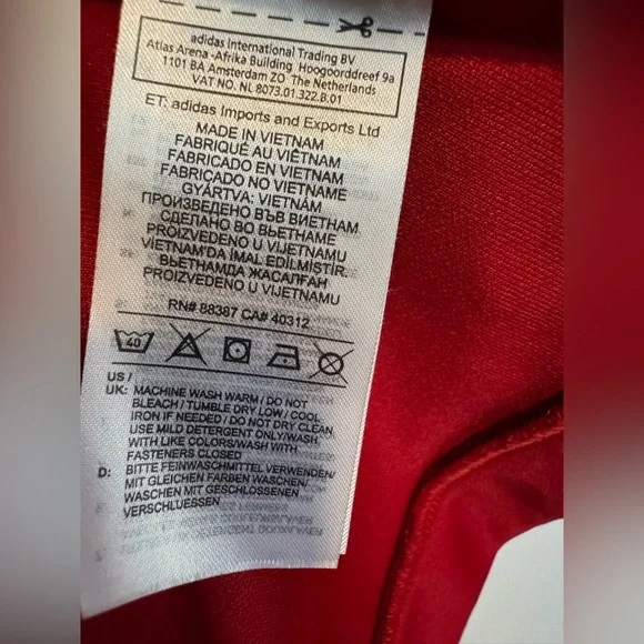 Adidas Women's Vibrant Red Jacket | Very Good Condition - Picture 4 of 10